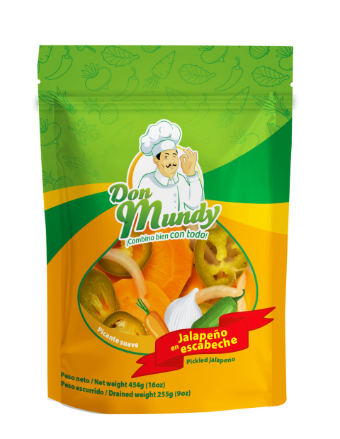 Chile jalapeño en escabeche Don Mundy
